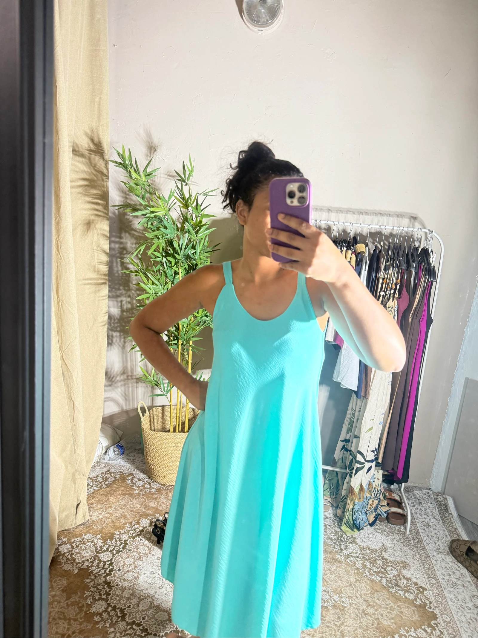 Turquoise jurk een maat – photo 6